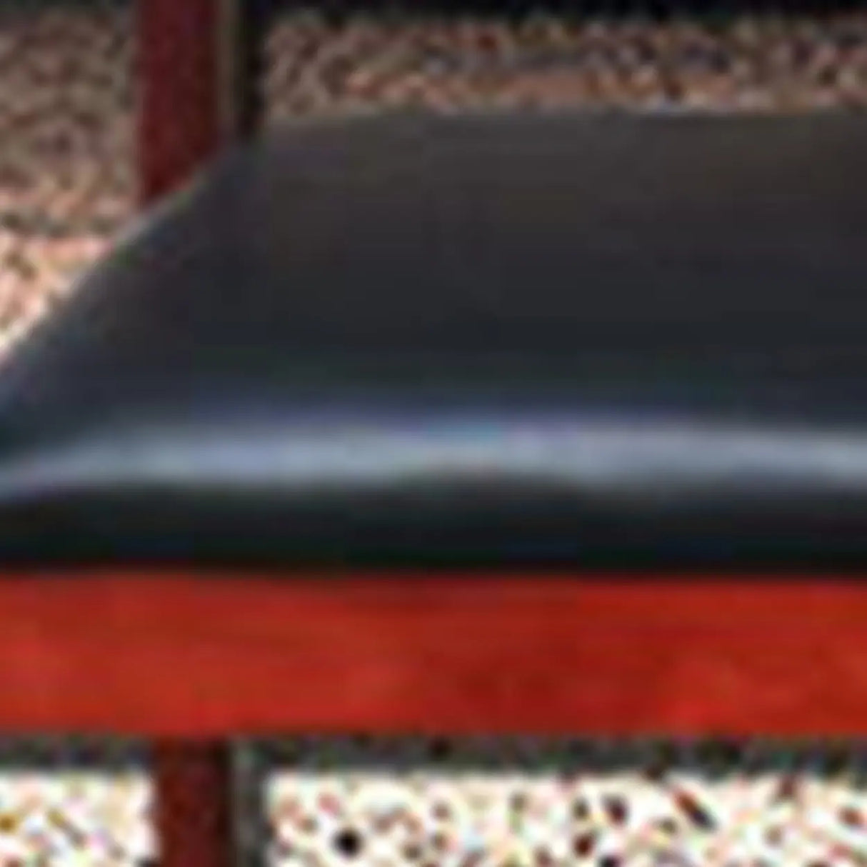 Modish Black Leather Wooden Ergonomic Office Chair Image - 14