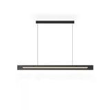 Modish Black Linear LED Kitchen Island Hanging Light Image - 1
