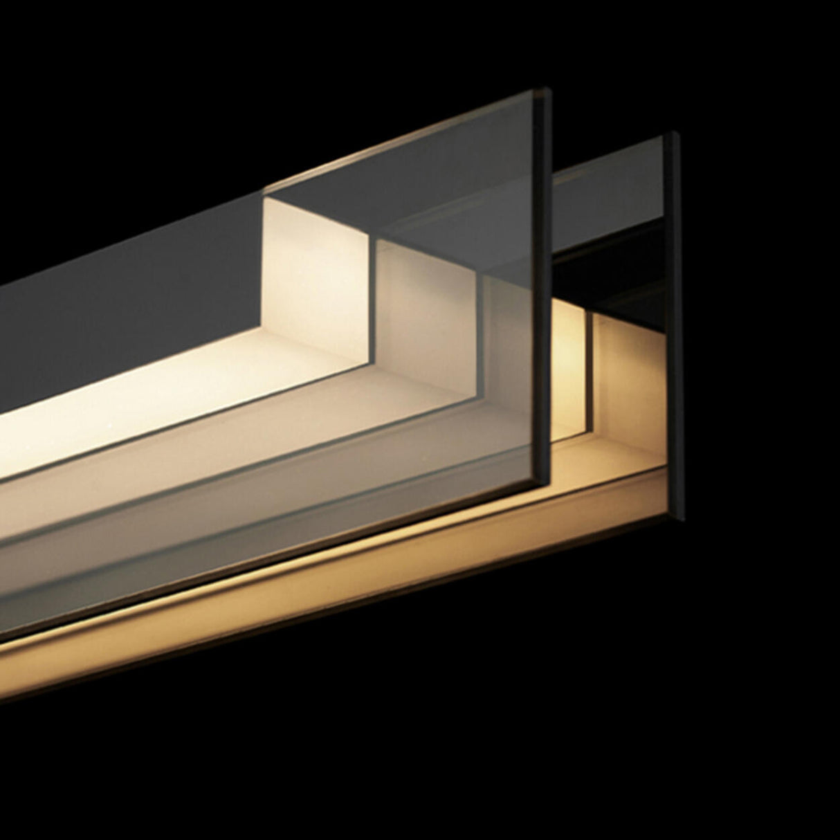 Modish Black Linear LED Kitchen Island Hanging Light Image - 6