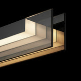 Modish Black Linear LED Kitchen Island Hanging Light Image - 6