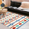 Modish Brown Geometric Polyester Rectangle Area Rug Image - 2