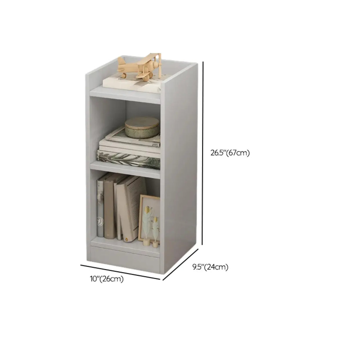 Modish Classic Wood Vertical Narrow Organizer Bookcase Image - 31