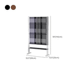 Modish Closed 4-Shelves Vertical Display Bookcases #size