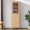 Modish Closed Glass Door Wooden Standard Bookcases Image - 3
