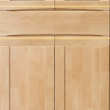 Modish Closed Glass Door Wooden Standard Bookcases Image - 7