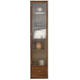 Modish Closed Vertical Wooden Large Storage Bookcase Image - 19