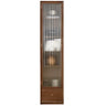 Modish Closed Vertical Wooden Large Storage Bookcase Image - 19