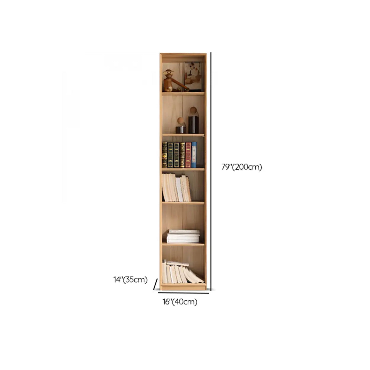 Modish Closed Vertical Wooden Large Storage Bookcase Image - 26