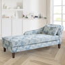 Modish Floral Pattern Fabric Reclining Lounge Chaise Image - 11