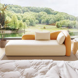 Modish Genuine Leather Upholstered Right-Arm Chaise Image - 10