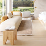 Modish Genuine Leather Upholstered Right-Arm Chaise Image - 15