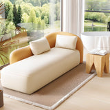 Modish Genuine Leather Upholstered Right-Arm Chaise Image - 16