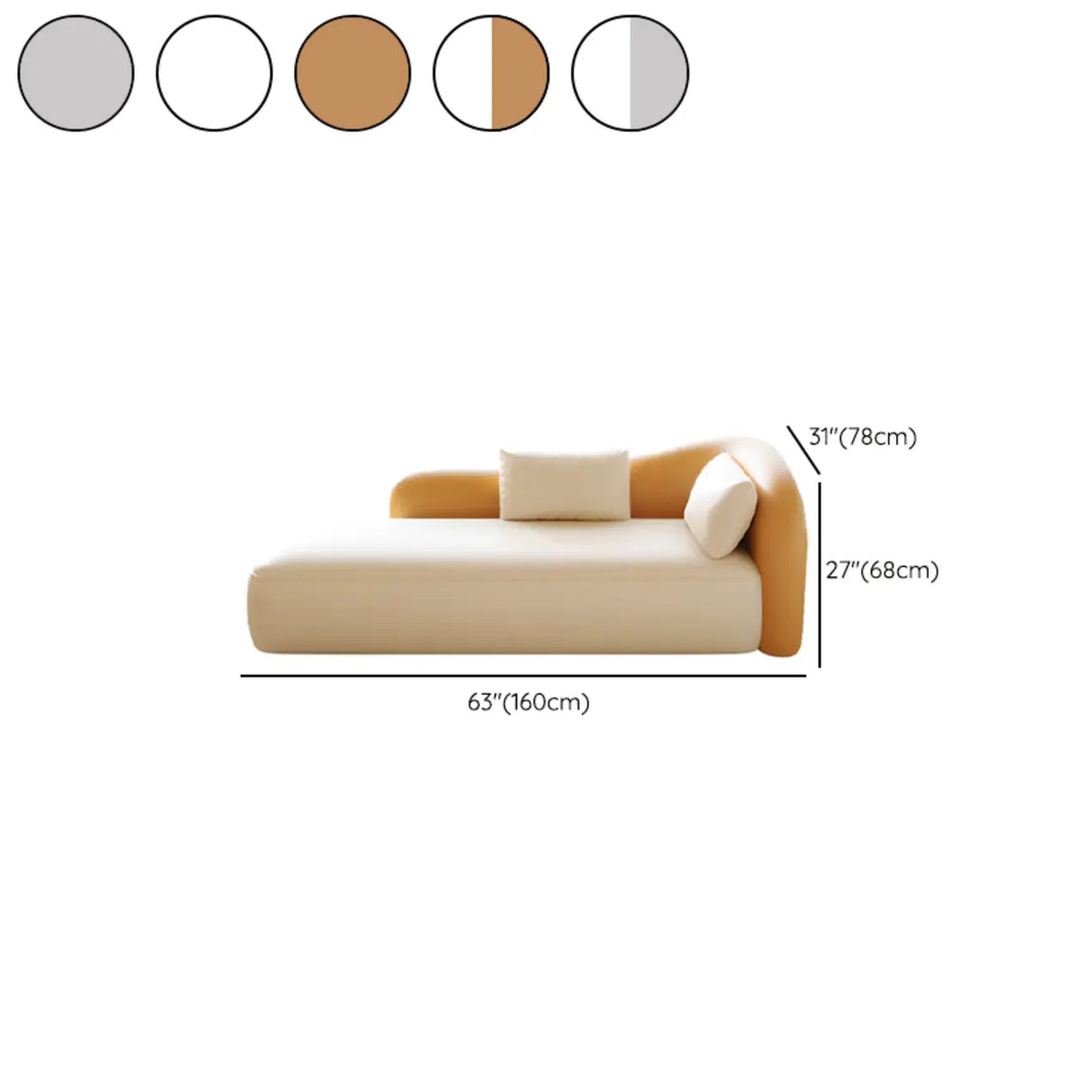 Modish Genuine Leather Upholstered Right-Arm Chaise Image - 18