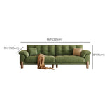 Modish Green Medium Comfort Straight Stationary Fabric Sofa Image - 19