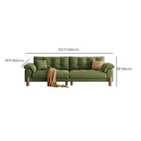 Modish Green Medium Comfort Straight Stationary Fabric Sofa Image - 20