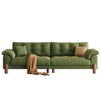 Modish Green Medium Comfort Straight Stationary Fabric Sofa