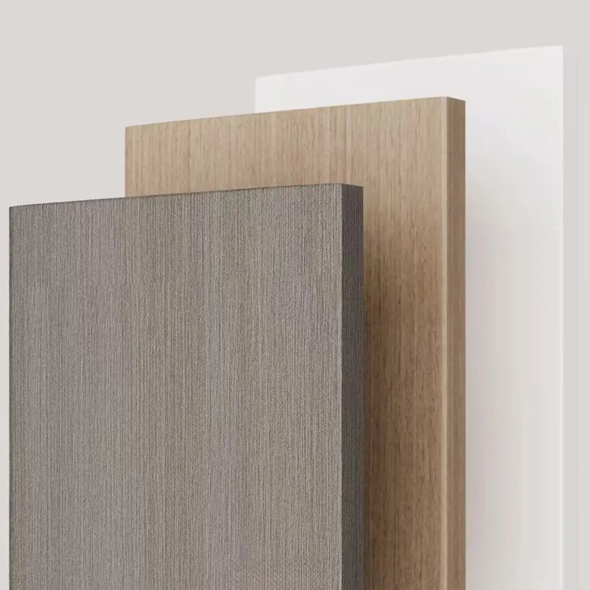 Modish Grey Cocoa Wood Open Rectangular Tall Bookcase Image - 10