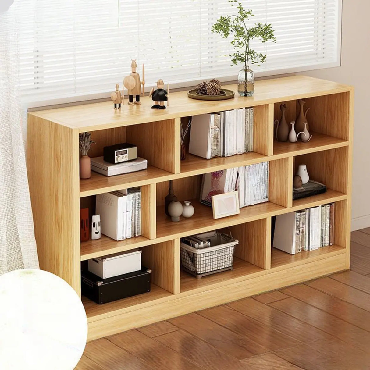 Modish Horizontal Rectangular Wood Bookcases White Image - 19