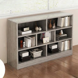 Modish Horizontal Rectangular Wood Bookcases White Image - 20