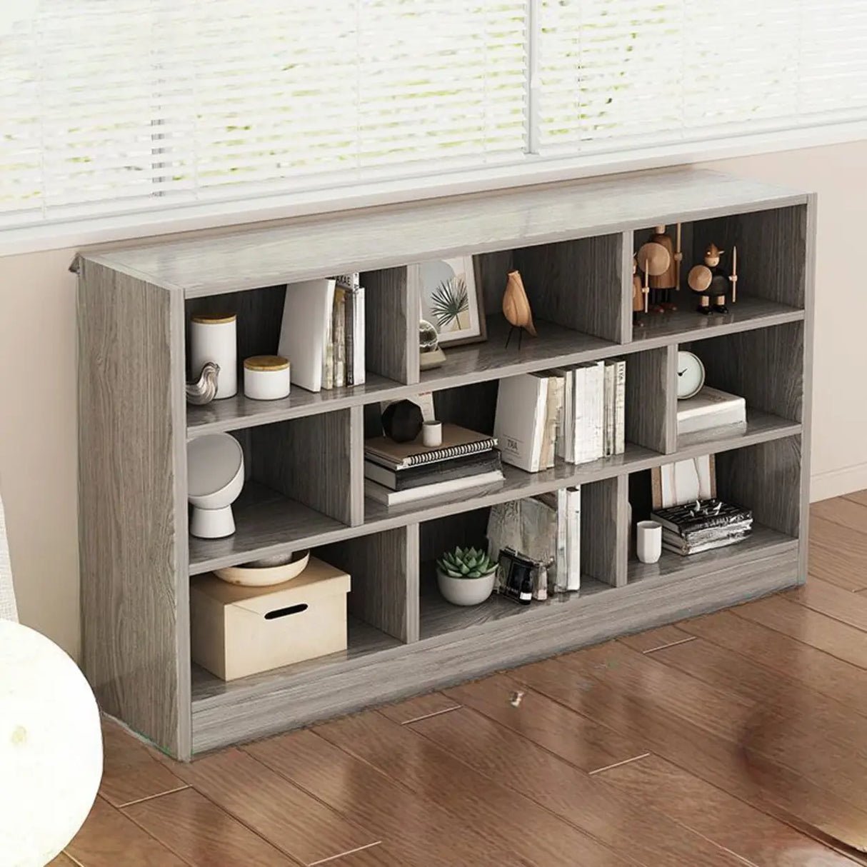 Modish Horizontal Rectangular Wood Bookcases White Image - 21