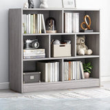 Modish Horizontal Rectangular Wood Bookcases White Image - 22
