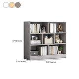 Modish Horizontal Rectangular Wood Bookcases White #size