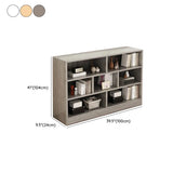 Modish Horizontal Rectangular Wood Bookcases White Image - 25