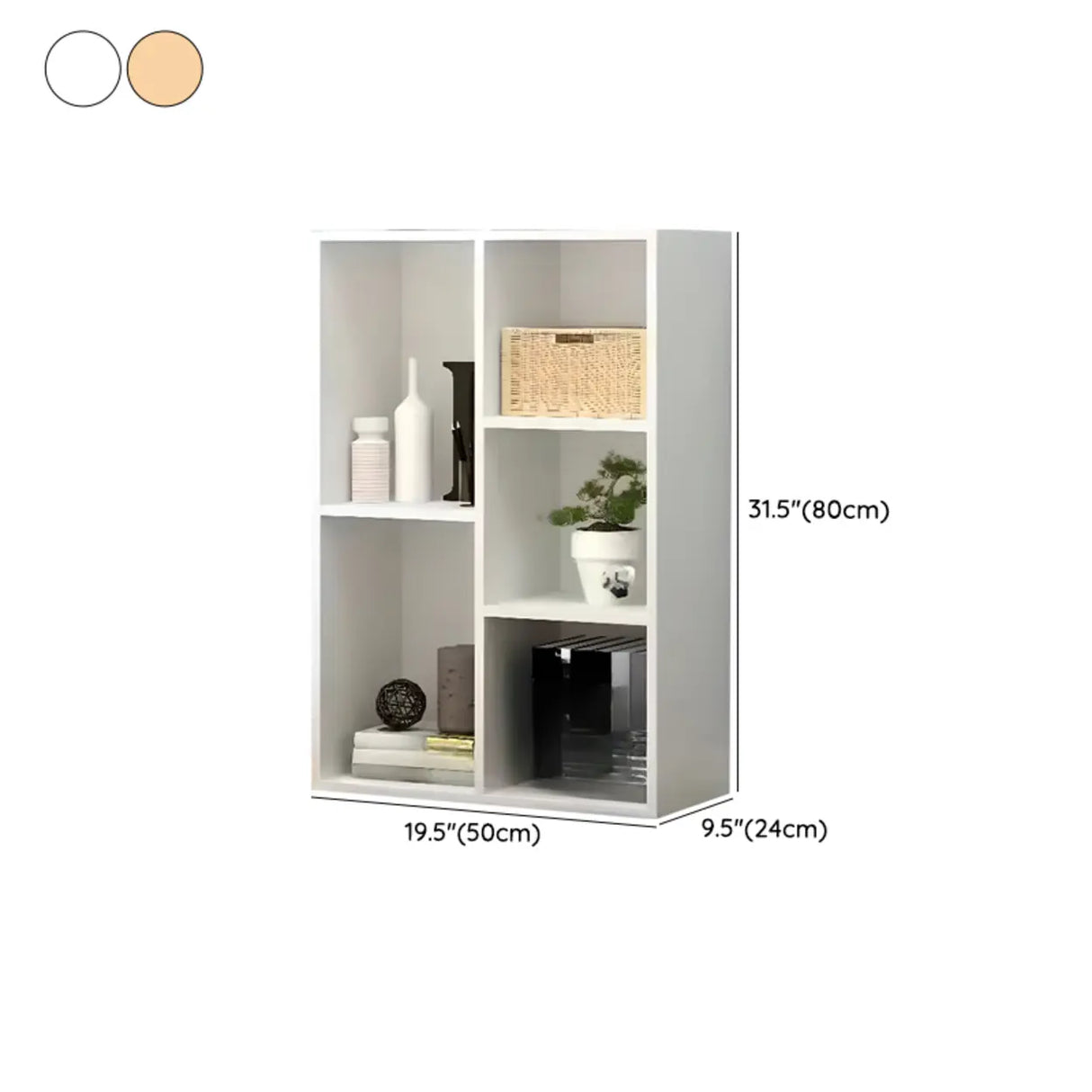 Modish Horizontal Rectangular Wood Bookcases White Image - 28
