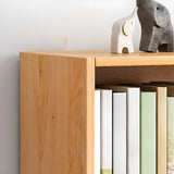 Modish Horizontal Rectangular Wood Bookcases White Image - 5