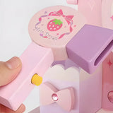 Modish Kids Wood Pink Vanity Set with Mirror and Drawers Image - 8