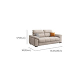 Modish L-Shape Fabric Cream Large Comfortable Sofa #size