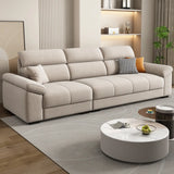 Modish L-Shape Fabric Cream Large Comfortable Sofa Image - 6