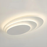 Modish Multi-Layer Round White LED Flush Mount Light Image - 11