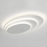 Modish Multi-Layer Round White LED Flush Mount Light Image - 12