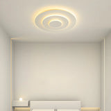 Modish Multi-Layer Round White LED Flush Mount Light Image - 13