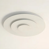 Modish Multi-Layer Round White LED Flush Mount Light Image - 15