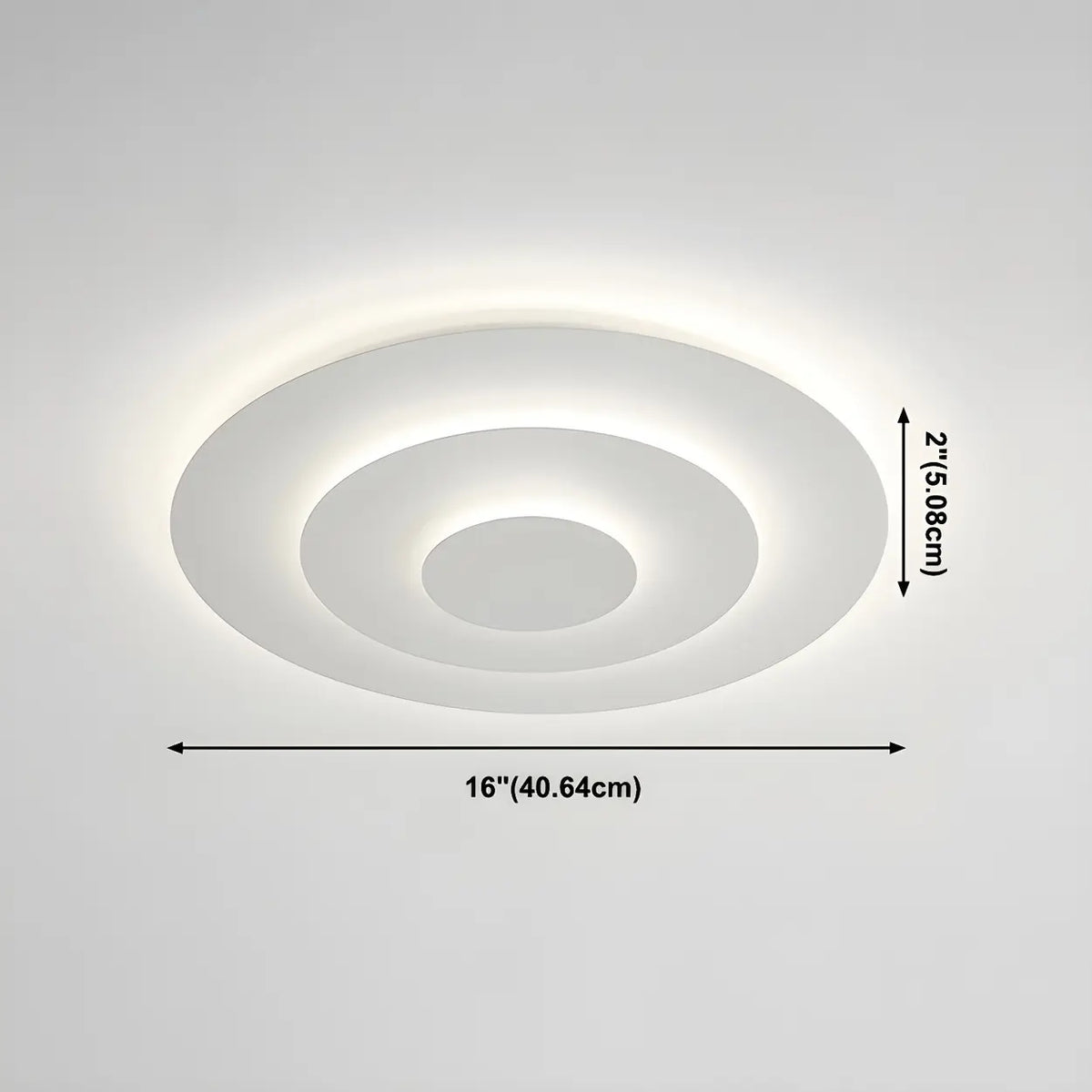 Modish Multi-Layer Round White LED Flush Mount Light 