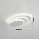 Modish Multi-Layer Round White LED Flush Mount Light Image - 17