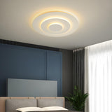 Modish Multi-Layer Round White LED Flush Mount Light Image - 19