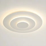 Modish Multi-Layer Round White LED Flush Mount Light Image - 4