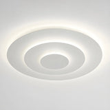 Modish Multi-Layer Round White LED Flush Mount Light Image - 5