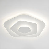 Modish Multi-Layer Round White LED Flush Mount Light Image - 6