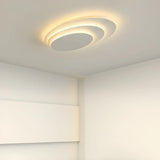 Modish Multi-Layer Round White LED Flush Mount Light Image - 6