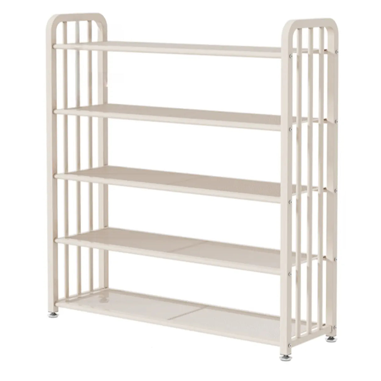 Modish Multi-Tier Freestanding Metal Shoe Storage Rack Image - 24