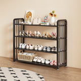 Modish Multi-Tier Freestanding Metal Shoe Storage Rack Image - 29