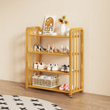Modish Multi-Tier Freestanding Metal Shoe Storage Rack Image - 33