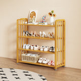 Modish Multi-Tier Freestanding Metal Shoe Storage Rack Image - 35