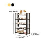 Modish Multi-Tier Freestanding Metal Shoe Storage Rack Image - 42