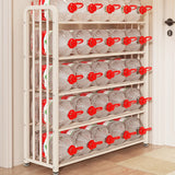Modish Multi-Tier Freestanding Metal Shoe Storage Rack Image - 5