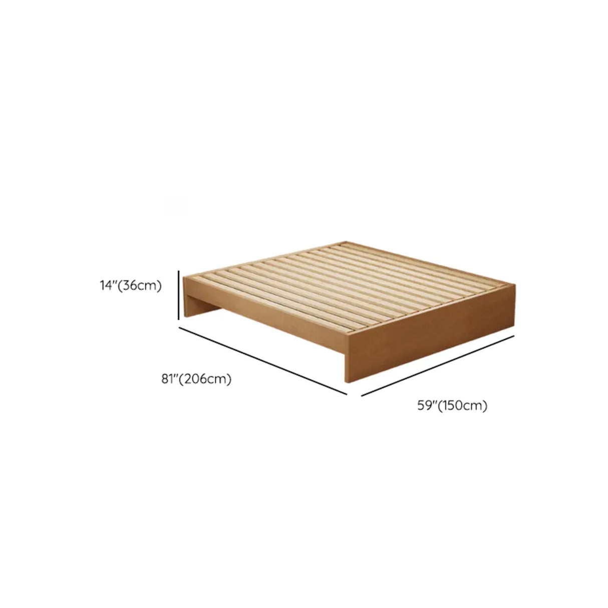 Modish Natural Queen Wood Panel Storage Included Bed Image - 12